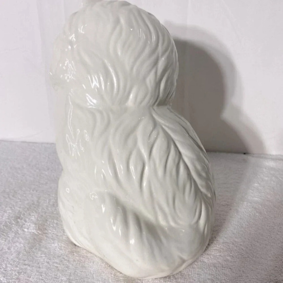 Vintage Ceramic  Blue Eyed Persian Cat Statue Kitty Meow - Picture 5 of 16